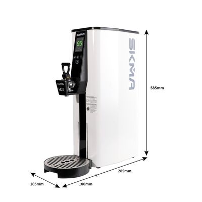 Immediate Heat Commercial Boiling Water Dispenser Stainless Steel 15L Adjustable Temperature