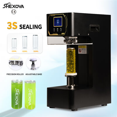 Non Rotating Bottles Automatic Can Sealer For 250ml 330ml 500ml 650ml Plastic Pet Can