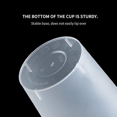 Thick Hard 16oz 24oz Plastic Drink Cups Single Wall For Bubble Tea Smoothies