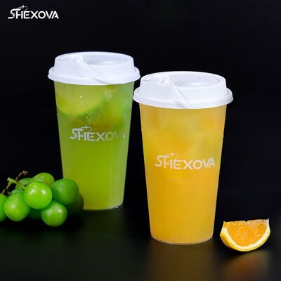 360/500/600/700ml Recyclable Food Grade PP Plastic Cups For Cold Drinks And Hot Drinks