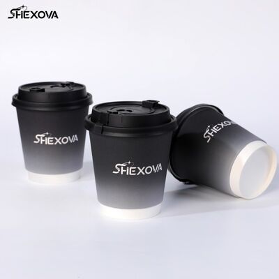 Custom Printed Disposable Double Wall Paper Cup For Coffee Cup And Hot Drinks