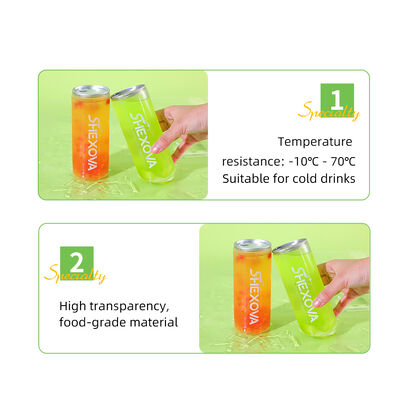 Food Grade 250ml 330ml 500ml Pet Can Bottle With Customized Logo