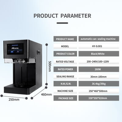 Stainless Steel Can Sealing Machine Fully Automatic For Plastic Beverage Can