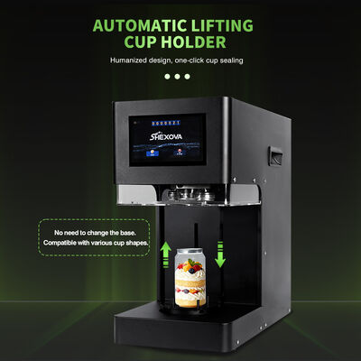Commercial Automatic Beverage Bottle Sealing Machine For PET Can With Touch Screen