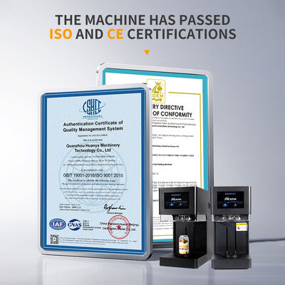 110V/220V Automatic Pet Aluminum Can Sealer Machine With Touch Screen