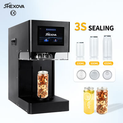 Milk Tea Beverage Shop Automatic Can Sealer Stainless Steel  Electric Non Rotating