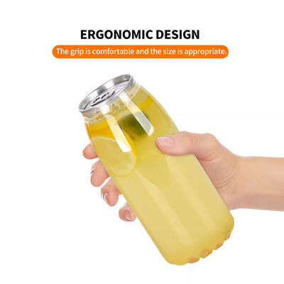 Eco Friendly Custom Logo Plastic Can Jars With  B64 Aluminum Lid