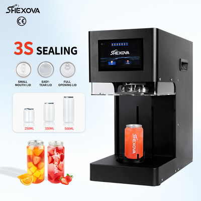 Portable 110V/220V Soda Beer Juice Automatic Can Sealing Machine without bases High Speed