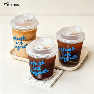 Wholesale Disposable Clear PP Plastic Beverage Cups for Coffee Milk