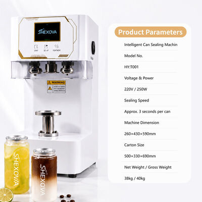 Portable Non Rotating Cans Sealing Machine Automatic With Adjustable Base