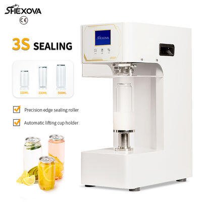 Automatic 3 Second Portable Plastic Can Sealing Machine With Cup Holder
