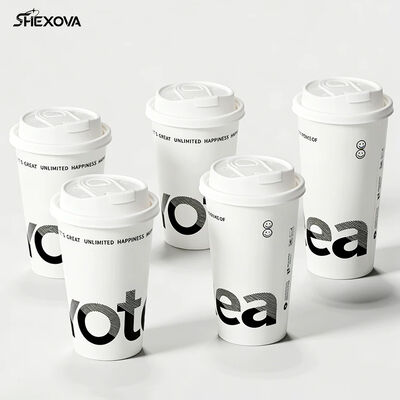 Disposable Custom Logo 8Oz 12Oz 16Oz double wall paper cup for Hot Beverages