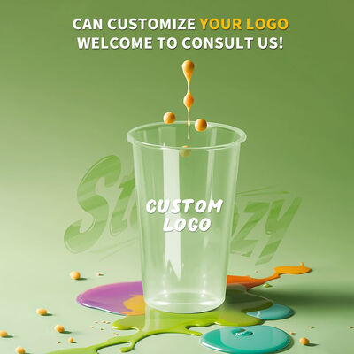 360ml/500ml/700ml Round Bottom Transparency plastic coffee cup For Beverage shop