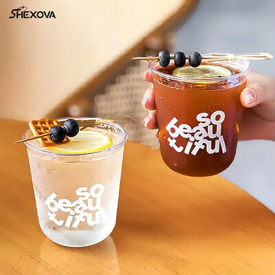 Factory Print Disposable Wholesale Custom Logo Transparent Plastic Pp Cups Take Away