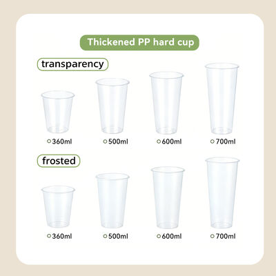 Factory Print Disposable Wholesale Custom Logo Transparent Plastic Pp Cups Take Away