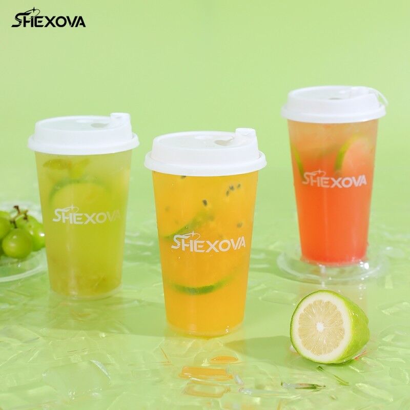12Oz 16Oz 24Oz Disposable Frosted Plastic Cups For Bubble Tea Fruit Juice