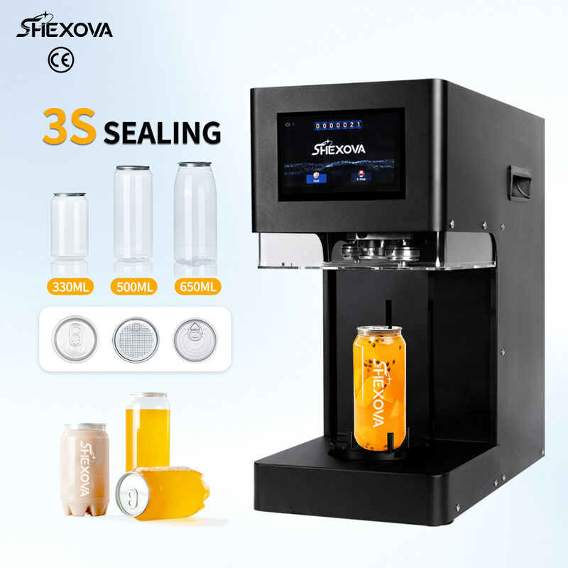 110V/220V Automatic Pet Aluminum Can Sealer Machine With Touch Screen