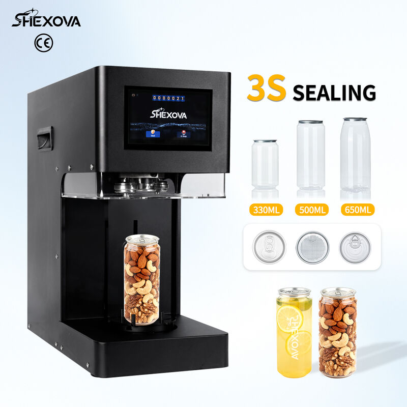 Milk Tea Beverage Shop Automatic Can Sealer Stainless Steel  Electric Non Rotating