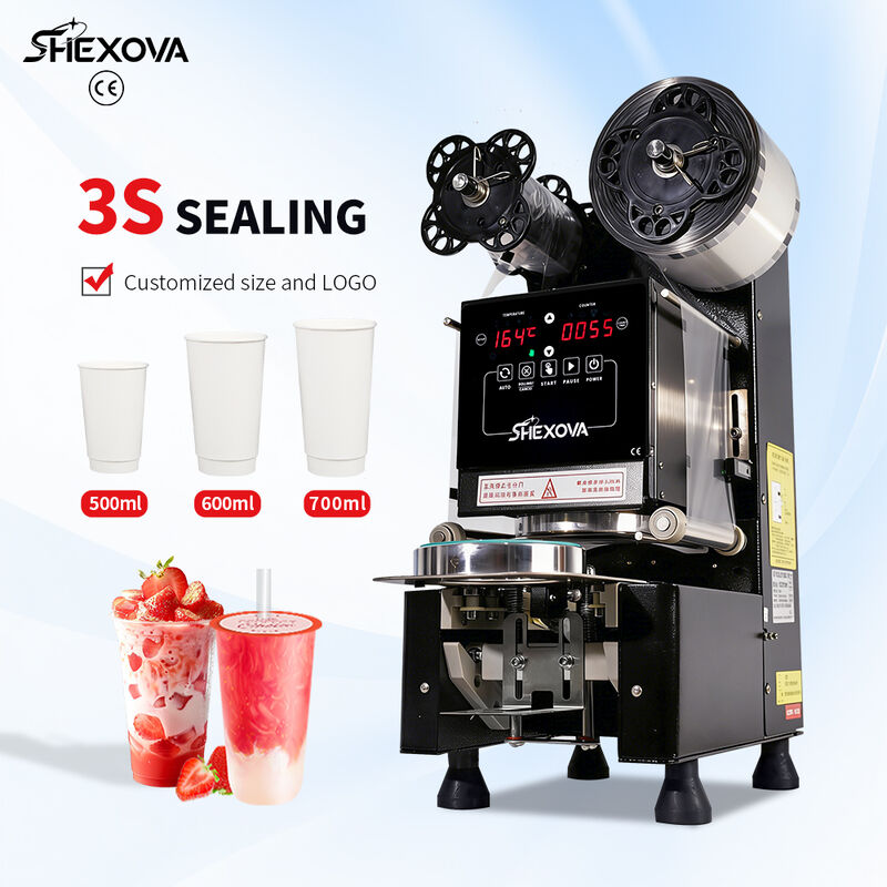 Electric Portable 360ml 500ml 700ml Cup Heat Sealing Machine Pp Pet Paper Film