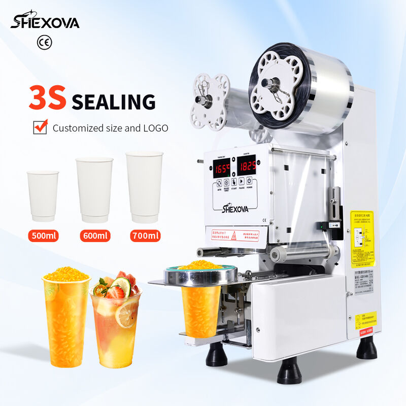 Table Top Stainless Steel Beverage Cup Sealer Machine With Customized Caliber