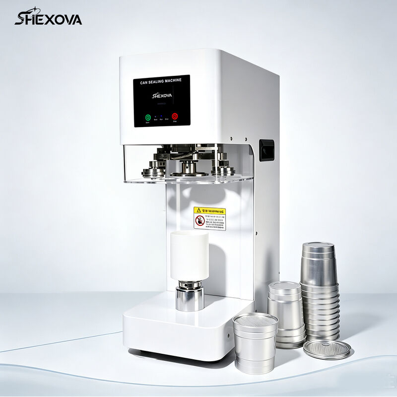 CE Certification 85mm Aluminum Cans sealing Stainless Steel Body 110V 220V For Beverage Coffee